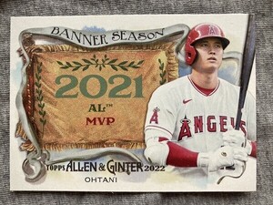 22Allen&Ginter BannerSeasons BS-5 Shohei Ohtani(大谷翔平) インサートカード