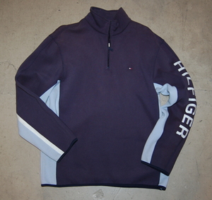 トミー ヒルフィガー Tommy Hilfiger USA規格 フリース プルオーバー ジャケット NAVY　M