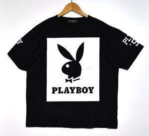 即決【PLAYBOY】プレイボーイ バニー Tシャツ 黒 M うさぎ 古着