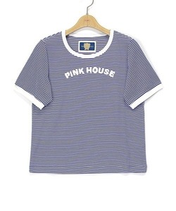 「PINK HOUSE」 半袖Tシャツ MEDIUM ブルー レディース