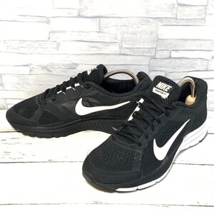 R7623bL NIKE ナイキ ZOOM STRUCTURE ズームストラクチャー+17 ローカットスニーカー ブラック×ホワイト メンズ 25cm 615588-010