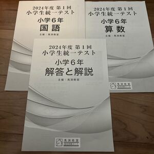 【●送料無料●即決●】全国統一テスト　小学生　6年　高校受験　算数国語　問題集　