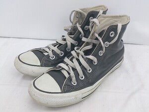 ◇ converse コンバース LEA ALL STAR HI 1B908 スニーカー シューズ サイズ24.5cm ブラック ホワイト系 レディース E