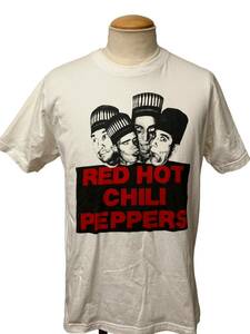 00s ビンテージ RED HOT CHILI PEPPERS レッドホットチリペッパーズ Tシャツ M相当 白 ホワイト バンド ツアー xpv