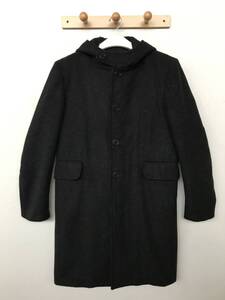 CoSTUME NATIONAL HOMME コスチュームナショナル オム イタリア製 フラノウールコート フーディー 美品 size 46