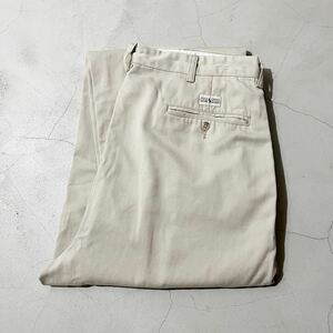 メキシコ製 Polo Ralph Lauren チノパンツ HAMMOND PANT 34×30 ベージュ 2タック チノパン ポロチノ ラルフローレン 90s 00s ヴィンテージ