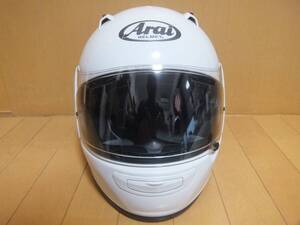 中古 Arai アライ クアンタム-Ｊ QUANTUM-J サイズXL(61・62cm) グラスホワイト フルフェイス ヘルメット