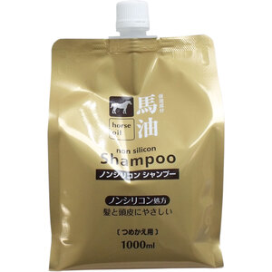 まとめ得 馬油 ノンシリコンシャンプー 詰替え用 １０００ｍＬ x [5個] /k