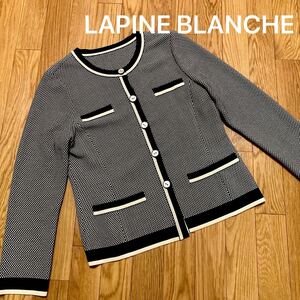 ラピーヌ　LAPINEBLANCHE ラピーヌブランシュ　カーディガン 美品　L 日本製　 トップス　レディース　長袖