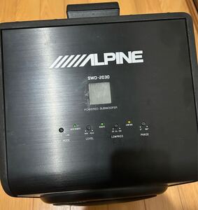  サブウーハー ALPINE