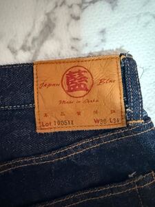 美品★JAPAN BLUE JEANS W36 L34 ジーンズ ジーパン デニムパンツ 濃紺 赤耳　隠しリベット　メンズ　