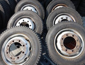 6本価格★パT7051■245/70R19.5 136/134J スタッドレス スチール 鉄 6.75 8穴 PCD275 147-T12★条件付送料無料★大型 ISO 地山