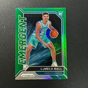 Lamelo Ball RC 2020 Prizm GREEN EMERGENT インサート ルーキーインサート ラメロボール NBAカード