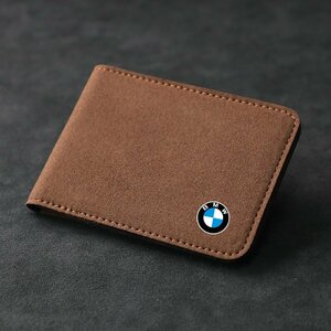 BMW 免許証ケース カードケース カードホルダー 名刺ファイル カード入れ クレジットカードケース 小銭入れ ☆ブラウン