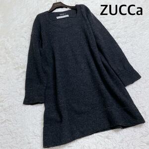 美品 ZUCCa ズッカ ワンピース ニット ウール体型カバーやや厚手