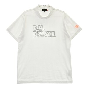 DANCE WITH DRAGON ダンスウィズドラゴン 半袖ハイネックTシャツ メッシュ ホワイト系 3 [240101171730] ゴルフウェア メンズ