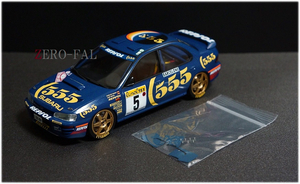 ハセガワ 1/24 SUBARU IMPREZA WRX 1995年 Monte Carlo [SUPER DETAIL] 完成品 / スバル インプレッサ モンテカルロ 555