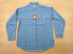 g363★新品★サイズ S★DICKIES ディッキーズ FB460U デニムシャツ★ワークシャツ ボンマックス★カラー7 ブルー★即決★