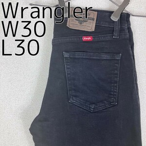 Wrangler ラングラー W30 ブラックデニムボトム パンツ 黒 9962