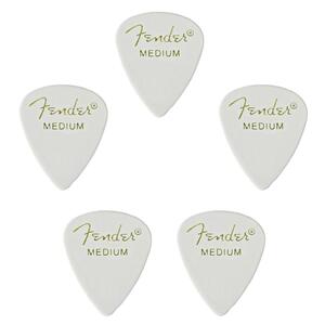 Fender ピック×5枚 ティアドロップ MEDIUM-ホワイト