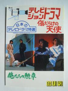 季刊テレビジョンドラマ(9月号1991年)傷だらけの天使,俺たちの勲章:萩原健一,水谷豊,中村雅俊,松田優作…日本のテレビドラマ特選