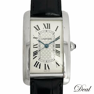 希少 K18WG 40本限定 Cartier カルティエ タンクアメリカンXL W2620004 メンズ 腕時計