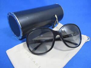 BVLGARI ブルガリ サングラス パレンテシ ブラック×シルバー 8107-B-A 501/８G 59□16 黒 レディース 「＃3819」