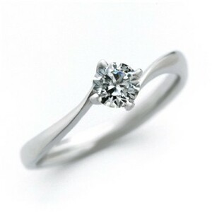 婚約指輪 安い エンゲージリング ダイヤモンド リング プラチナ 0.4カラット 鑑定書付 0.42ct Eカラー VS1クラス 3EXカット GIA