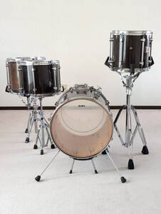 ジャンク扱い MAPEX Saturn Series 小口径ドラムセット フロアタム バスドラム化 改造4点セット クラブキット Jazz Pearl Optimount付き 