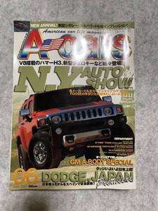 A-cars エーカーズ　2007年6月号 jeep ジープ　チェロキー　ハマーH3 　等掲載