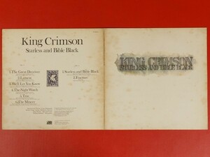 ◇キング・クリムゾン King Crimson/暗黒の世界 Starless And Bible Black/国内盤LP、P-8442A