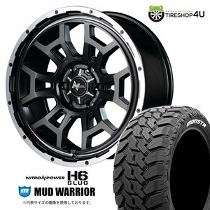 4本セット ナイトロパワーH6スラッグ 20x8.5J 6/139.7 +20 SGG MONSTA モンスタ マッドウォーリア M/T 285/50R20 WL FJクルーザー