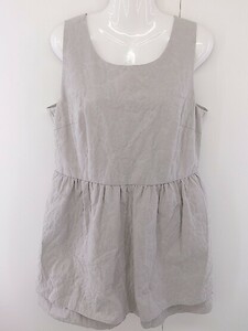 ◇ ◎ ●美品● PEYTON PLACE ペイトンプレイス 花柄 ノースリーブ ミニ ワンピース サイズ15B グレー レディース