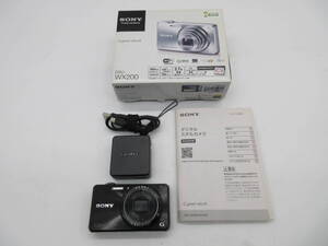 【★１円～★現状販売！】[UK16378]コンパクトデジタルカメラ SONY Cyber-shot DSC-WX200 ブラック ★電源はいりました！★