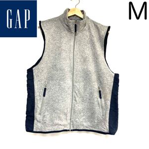 輸入古着 GAP ギャップ フリース×ナイロン ベスト バイカラー ツートーン ハンティング