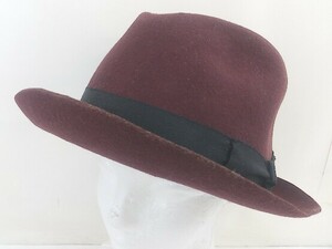 ◇ CA4LA カシラ ハット 帽子 ボルドー サイズ59 メンズ