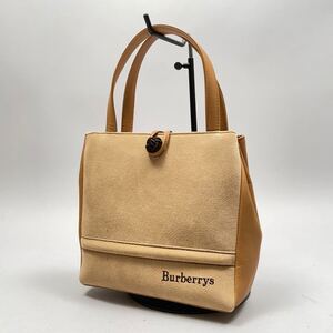 美品!! Burberrys ロゴ入り きれい ハンドバッグ L28-12