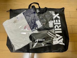 【新品/未使用】AVIREX アビレックス 2024 福袋 5点 ロンT ニットキャップ エコバッグ