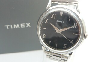 1000円スタート 腕時計 TIMEX タイメックス MARLIN マーリン TW2U19700 クォーツ QZ ブラック文字盤 付属品有 メンズ WHO D10008