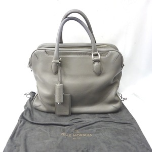 Ft1226991 ペッレモルビダ ブリーフケース トートバッグ 書類かばん グレー系 メンズ PELLE MORBIDA 中古