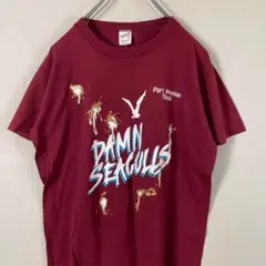 USA製　アニマル　カモメ　シングルステッチ　ヴィンテージ　古着　Tシャツ　M