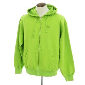 【中古】シュプリーム Supreme 2024年春夏 Overdyed Small Box Zip Up Hooded Sweatshirt パーカー ライトグリーン【サイズL】