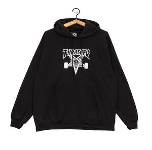 Thrasher (スラッシャー) US パーカー プルオーバー Skategoat Hood Black ブラック (XL) スケボー SKATE SK8 スケートボード