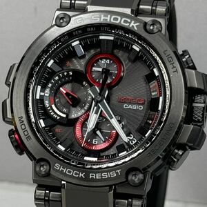 未使用 極美品 箱説タグ保付 G-SHOCK MTG-B1000B-1AJF MT-Gタフソーラー電波受信 電波ソーラー マルチバンド6 Bluetooth搭載モバイルリンク