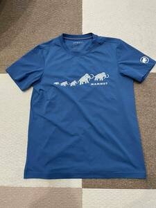 【1回のみ使用/美品】マムート◆MAMMUT◆キューディ ロゴ Tシャツ◆5匹のマンモスが可愛い！◆日本サイズM◆クリックポスト発送可 