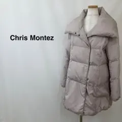 Chris montez クリスモンテス 膝ダウンコート ベージュ レディース