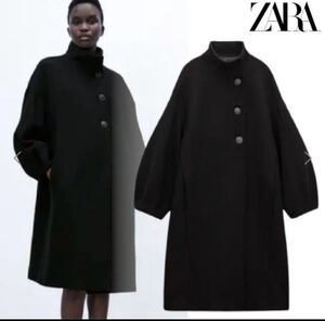 ZARA ウールブレンド ハイネックコート　XS 