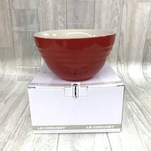 T2526●LE CREUSET / ル・クルーゼ マルチボール 910139-02●apple 赤 耐熱 1200ml