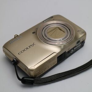 美品 COOLPIX S6300 エレガントゴールド 即日発送 デジカメ Nikon デジタルカメラ 本体 あすつく 土日祝発送OK