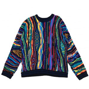 ●COOGI クージー 3D立体編み ウール ニット セーター S(JP:M相当) クージー柄 古着 ヴィンテージ オーストラリア製 90’s 00’s y2k